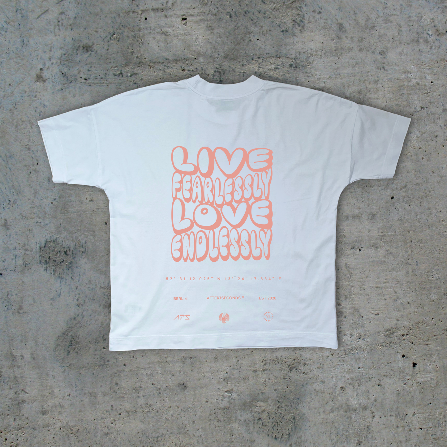 Live Fearlessy Love Endlessly Oversized T-Shirt