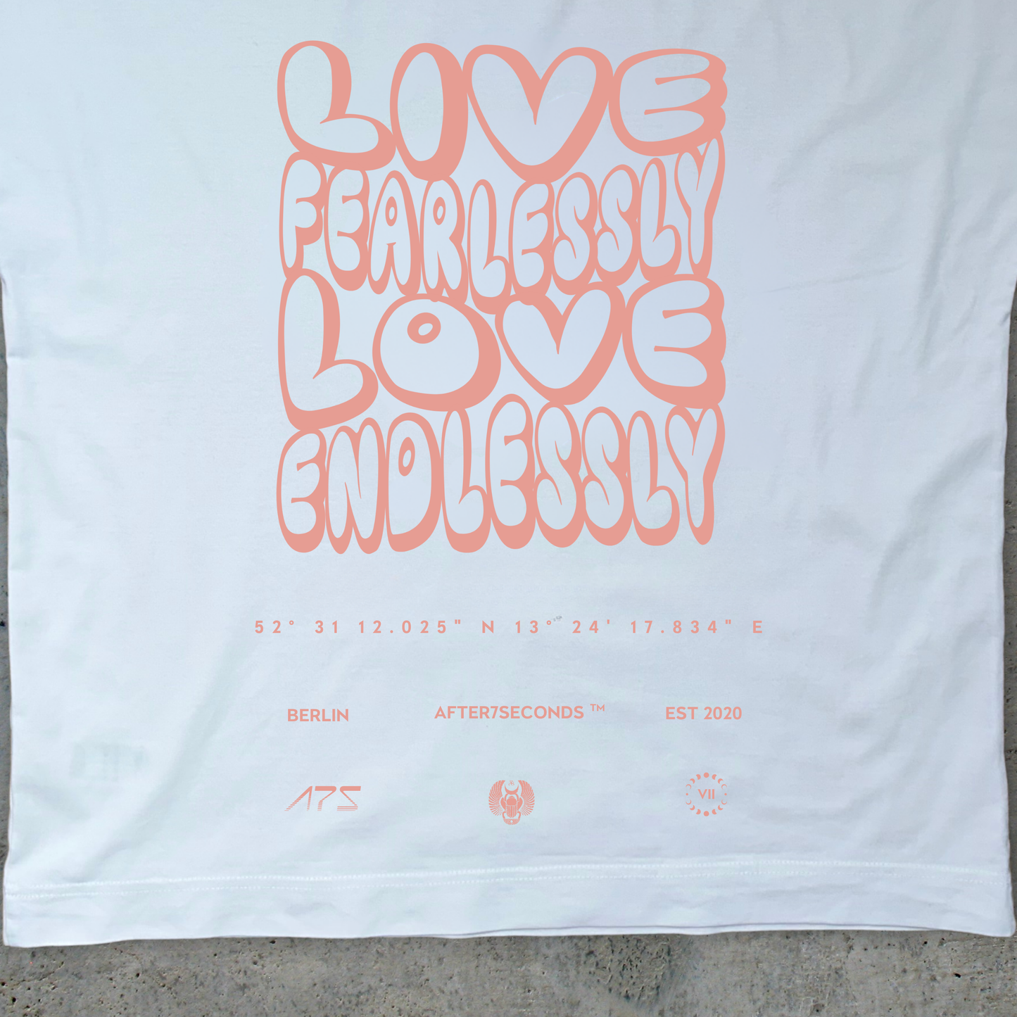 Live Fearlessy Love Endlessly Oversized T-Shirt
