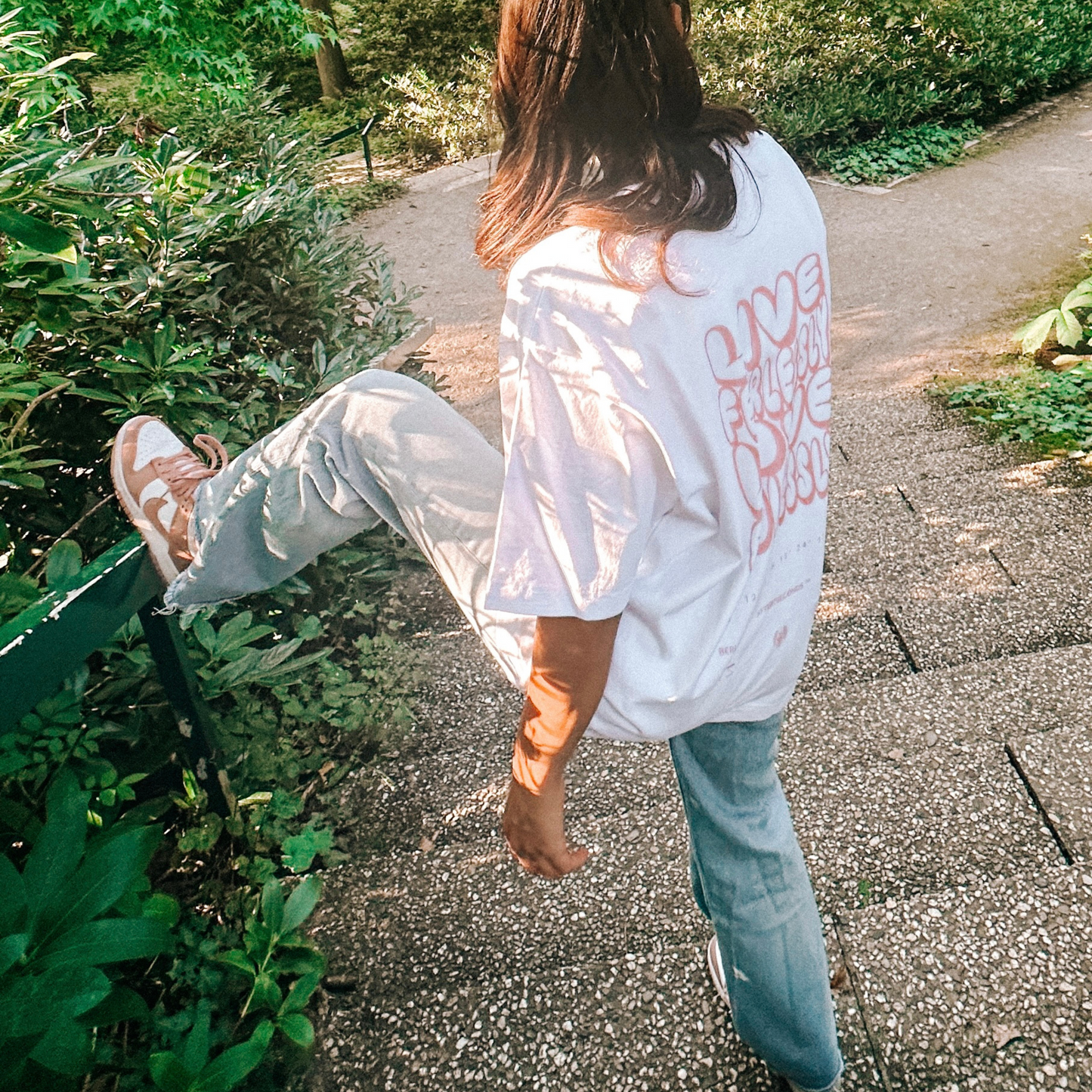 Live Fearlessy Love Endlessly Oversized T-Shirt